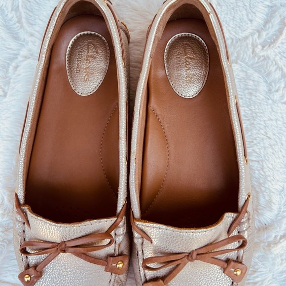 Clarks Dunbar Gold Racer Driving Moccasin, Loafer  Womens 8.5 - Picture 4 of 8